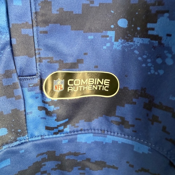 NWT NFL New York Giants Youth Blue Hoodie Sweatshirt Size Medium 10/12 - Picture 4 of 7